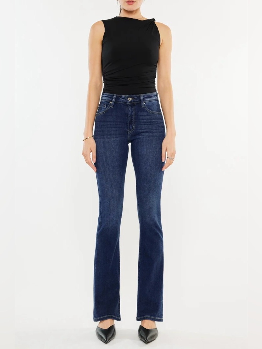 Kancan Denver High Rise Dark Wash Bootcut Denim Jeans Women’s Size 15 31